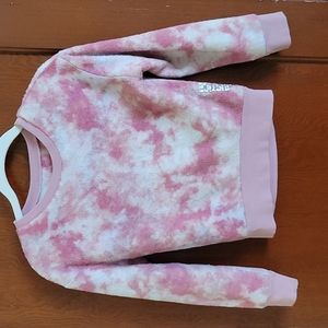 Justice tie-dye pink and white sweatshirt - 8